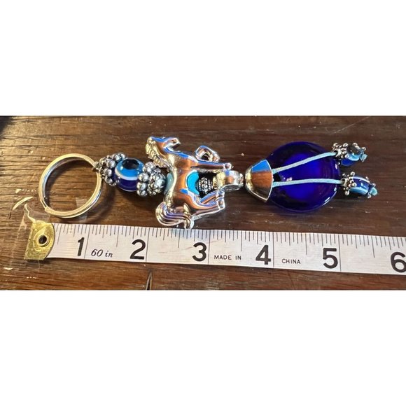 Inspirational Keychain Set Beaded Horse The Joy Of The Journey Is In The Ride - Picture 7 of 8